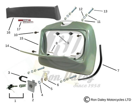 Vespa PX/T5 Glove Box Assembly