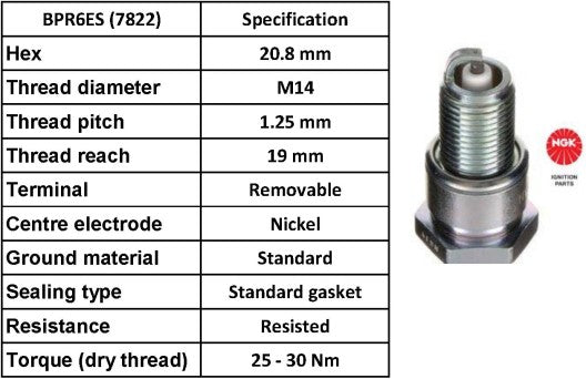 NGK Spark Plug BPR6ES