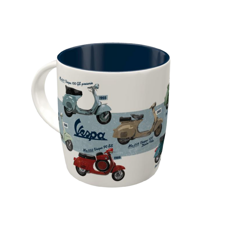 Piaggio Vespa Model Chart Mug